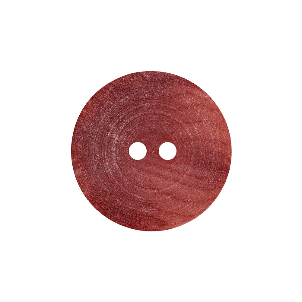 Jolly Red Swirls Low Convex Top 2-Hole Plastic Button - 36L/23mm Detail