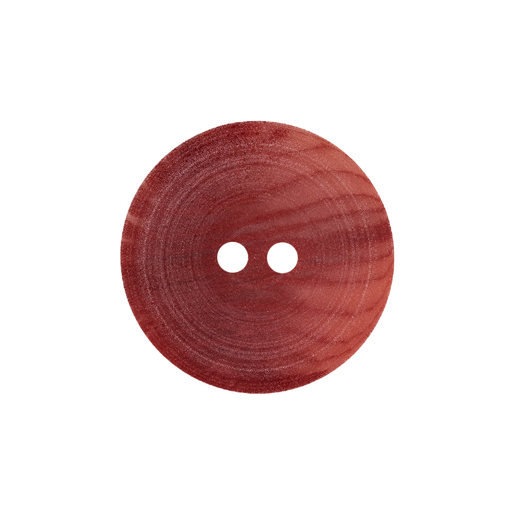 Jolly Red Swirls Low Convex Top 2-Hole Plastic Button - 36L/23mm