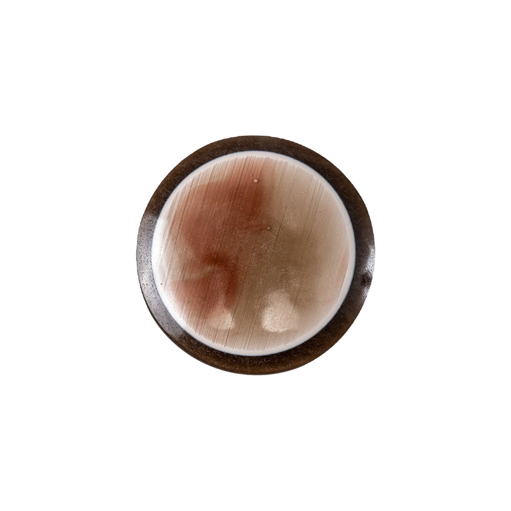 Sequoia, Portabella, and Thrush Sparkled Self Shank Button with Needle Channel - 32L/20mm