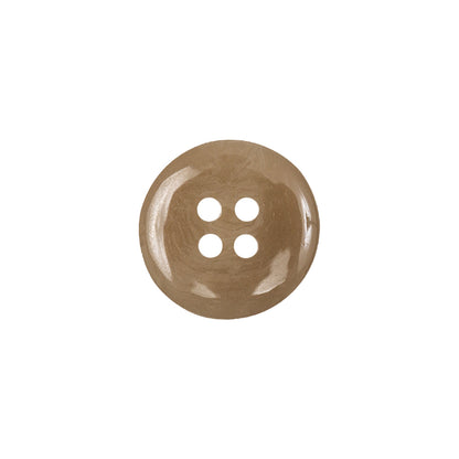 Buttermilk Beige 4-Hole Shallow Plate Plastic Button - 24L/15mm Detail