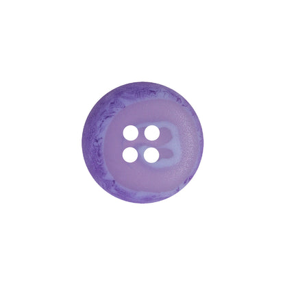 Transparent and Lilac Swirl 4-Hole Low Convex Top Button - 28L/18mm Detail