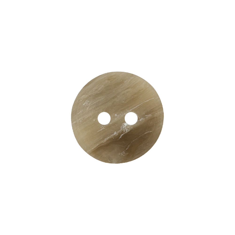 Agate Gray and Slate Green 2-Hole Low Convex Top Plastic Button - 24L/15mm Detail