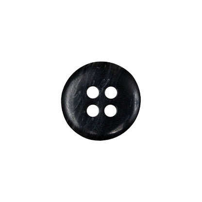 Moonless Night and Cool Gray Speckled 4-Hole Plastic Button - 24L/15mm Detail