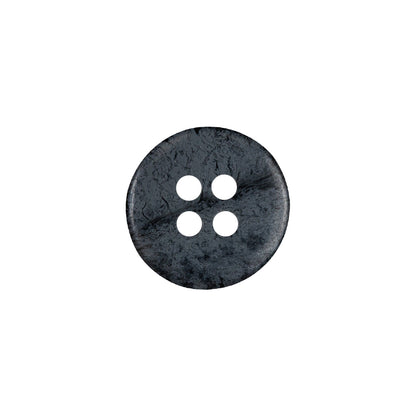 Moonless Night and Cool Gray Speckled 4-Hole Plastic Button - 24L/15mm