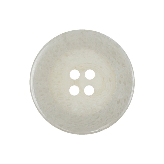 Off-White Speckled 4-Hole Plastic Button - 40L/25.5mm