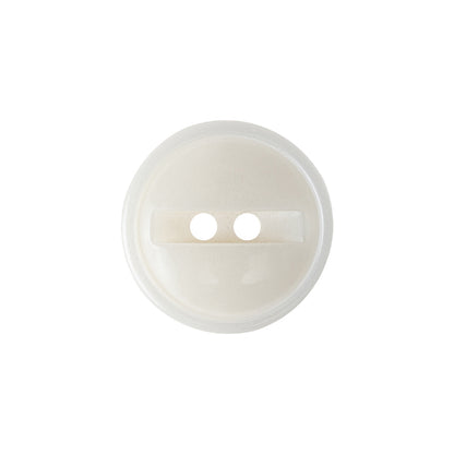 Ivory Iridescent 2-Hole Channel Style Plastic Button - 32L/20mm