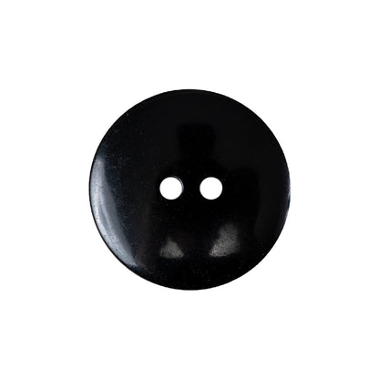 Carbon Black 2-Hole Channel Style Plastic Button - 36L/23mm Detail