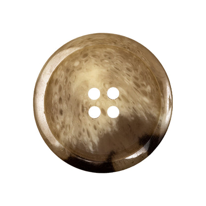 Camel, Oatmeal and Brown Low Convex Top 4-Hole Button - 42L/27mm