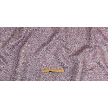 Metallic Light Blue and Pink Crackle Luxury Brocade with Smooth White Backing Full