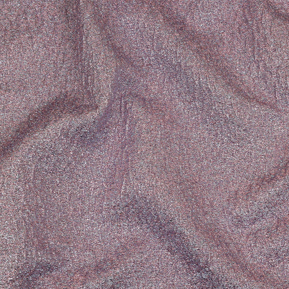 Metallic Light Blue and Pink Crackle Luxury Brocade with Smooth White Backing