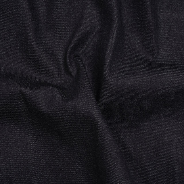 Narrow Cotton Denim Twill - Dark Indigo - Deadstock