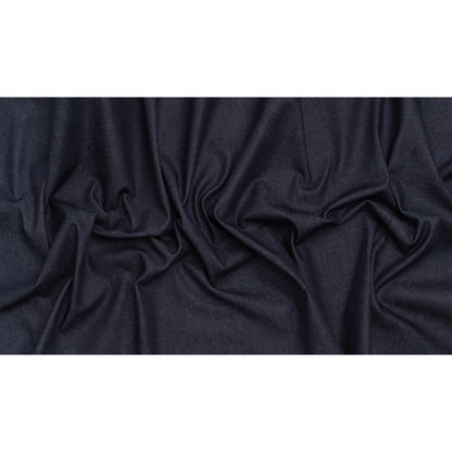 Medium Weight Stretch Cotton Denim - Dark Blue - Deadstock - Full