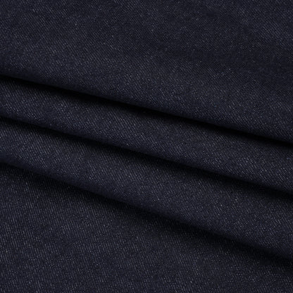 Structured Cotton Denim - Dark Blue - Deadstock Folded