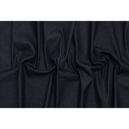 Structured Cotton Denim - Dark Blue - Deadstock - Full