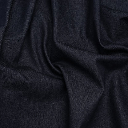 Structured Cotton Denim - Dark Blue - Deadstock