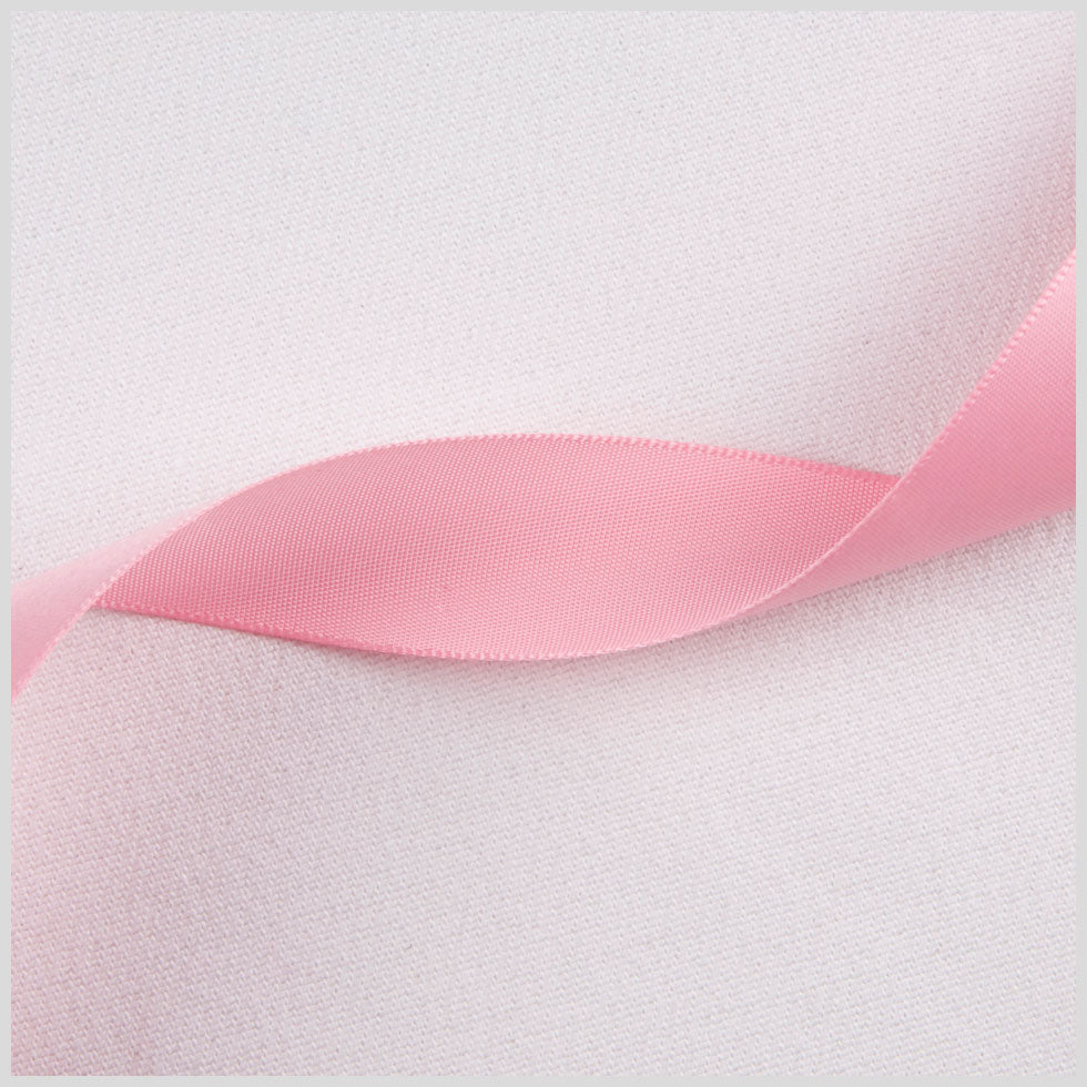 7/8" Swiss Pink Single Face Satin Ribbon