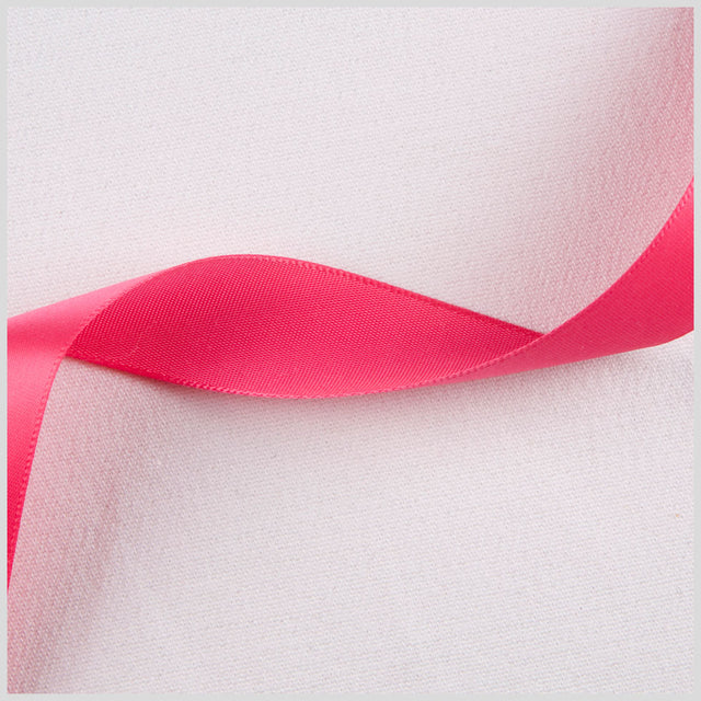 7/8" Shocking Pink Single Face Satin Ribbon