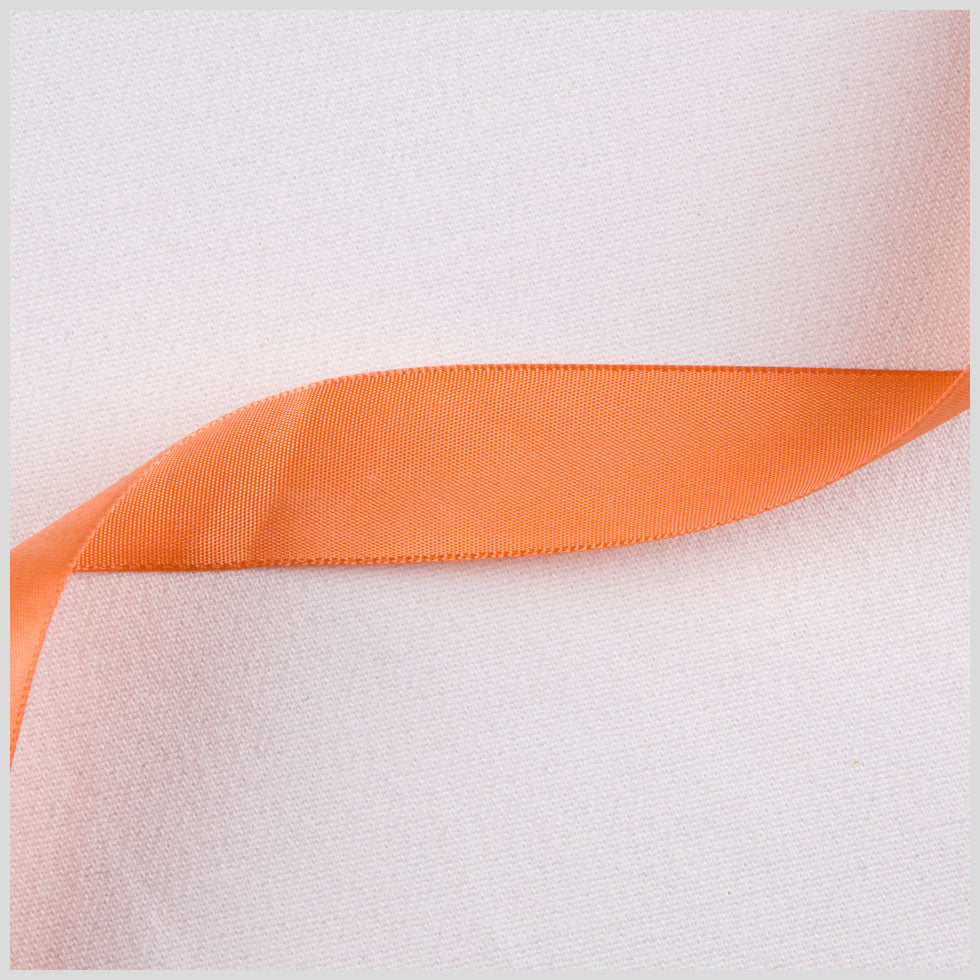 7/8" Papaya Single Face Satin Ribbon