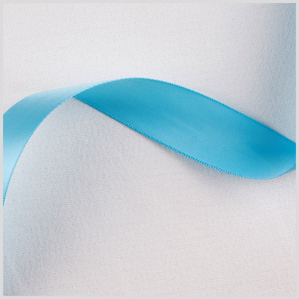 7/8" Misty Turquoise Single Face Satin Ribbon
