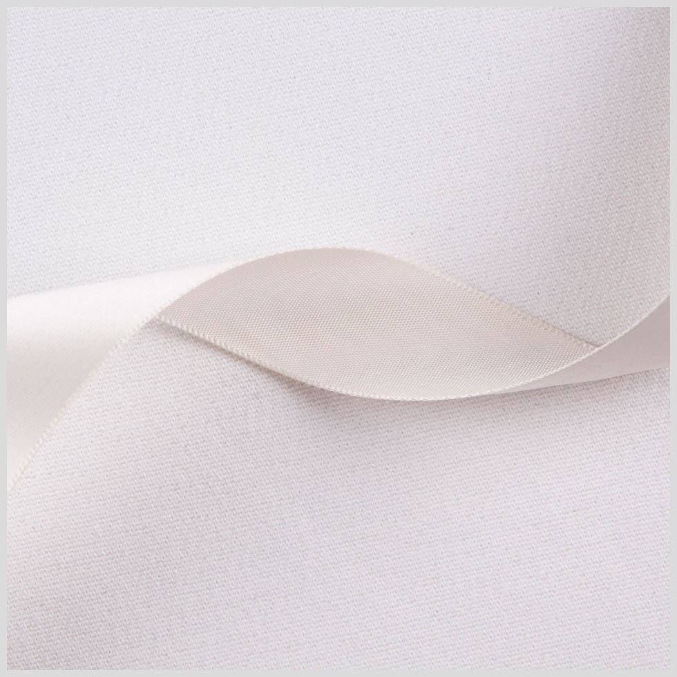 7/8" Ivory Single Face Satin Ribbon