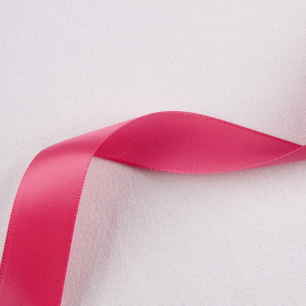 1/2" Shocking Pink Single Face Satin Ribbon