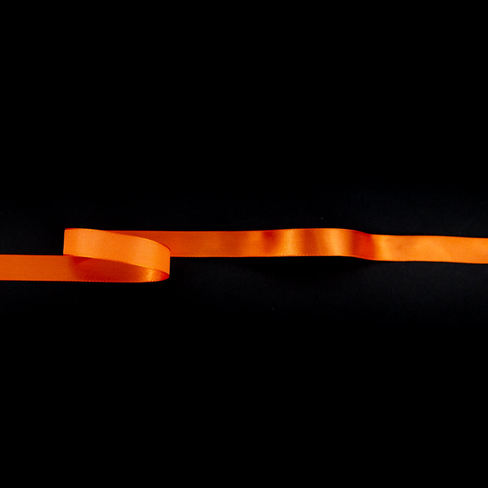 1/2" Papaya Single Face Satin Ribbon