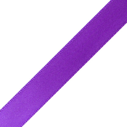 1/2" Purple Single Face Satin Ribbon Detail