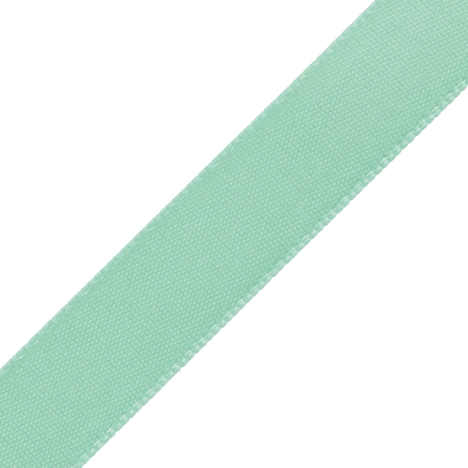 1/2" Mint Single Face Satin Ribbon Detail