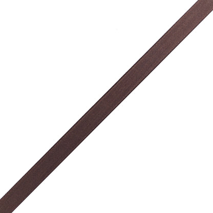 1/2" Brown Single Face Satin Ribbon