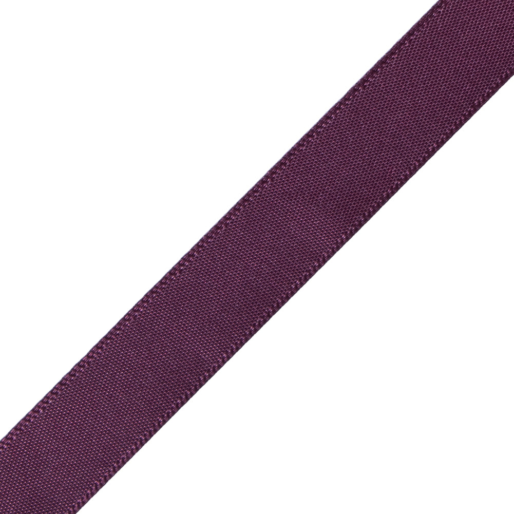 1/2" Currant Single Face Satin Ribbon Detail