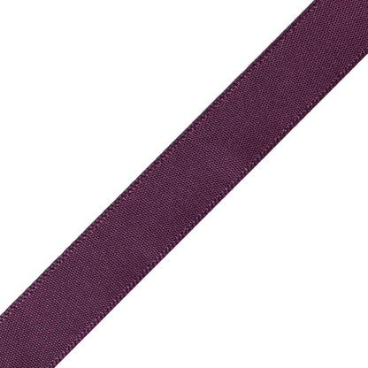 1/2" Currant Single Face Satin Ribbon Detail