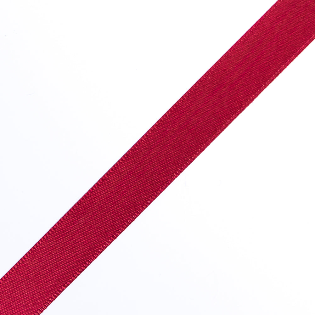 1/2" Scarlet Single Face Satin Ribbon Detail