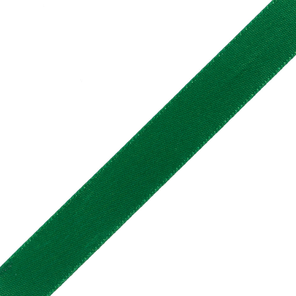 1/2" Emerald Single Face Satin Ribbon Detail