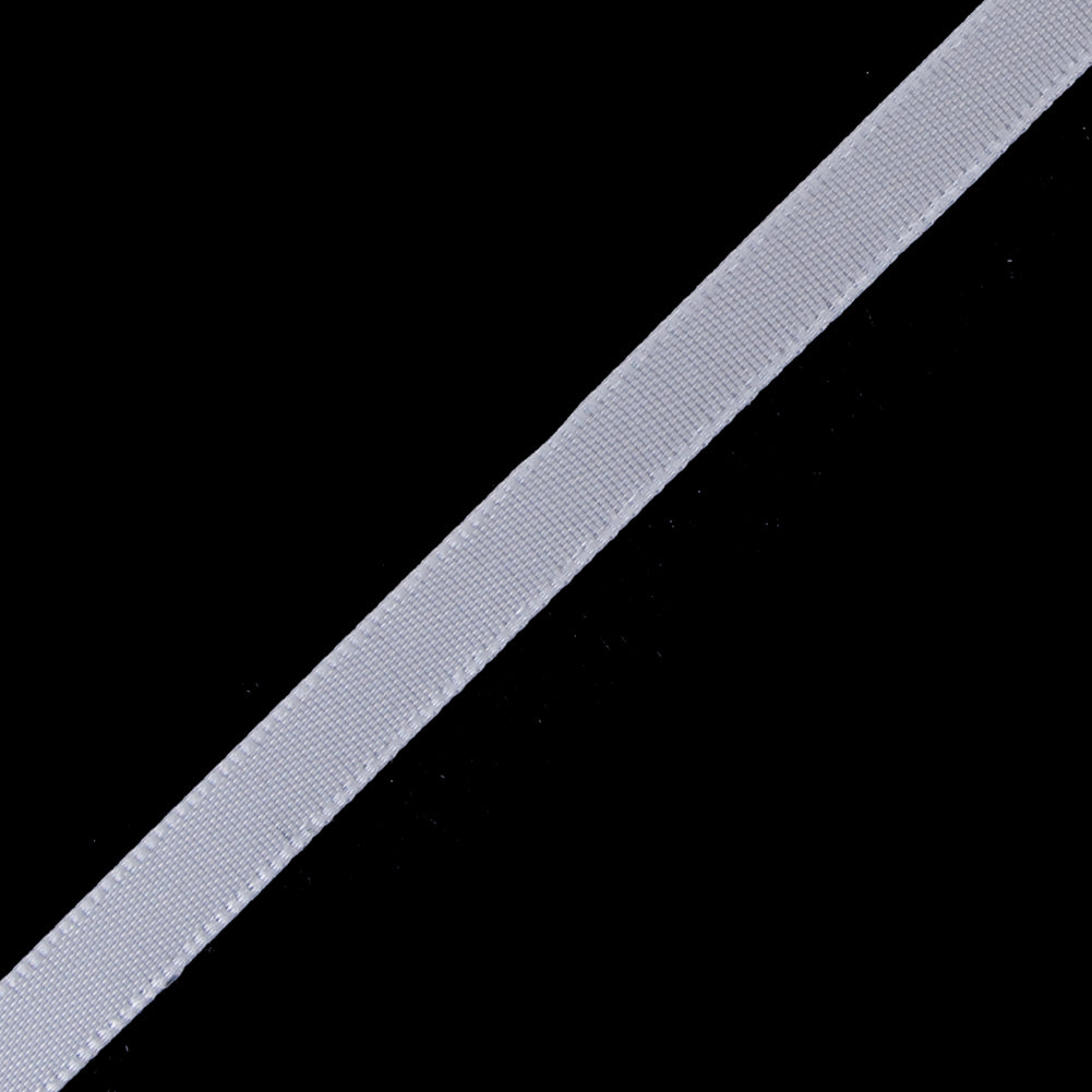 1/4" Antique White Single Face Satin Ribbon Detail