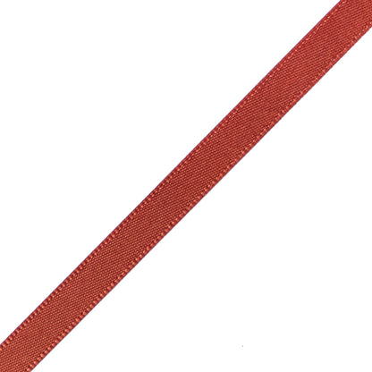1/4" Rust Single Face Satin Ribbon Detail