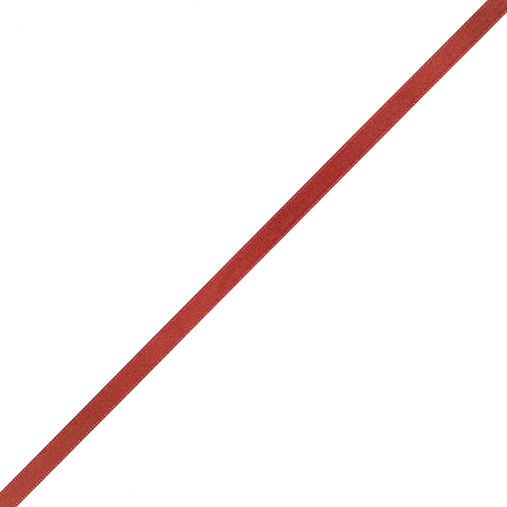 1/4" Rust Single Face Satin Ribbon