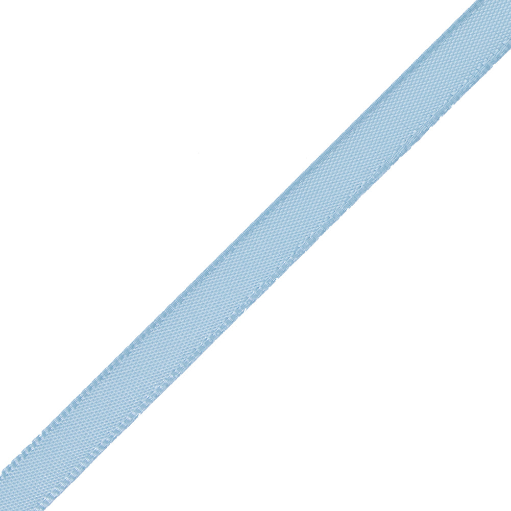1/4" Light Blue Single Face Satin Ribbon Detail