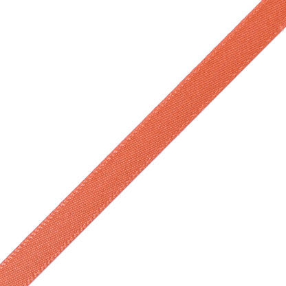 1/4" Papaya Single Face Satin Ribbon Detail