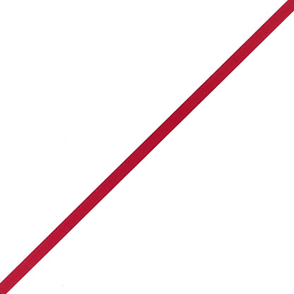 1/4" Red Single Face Satin Ribbon