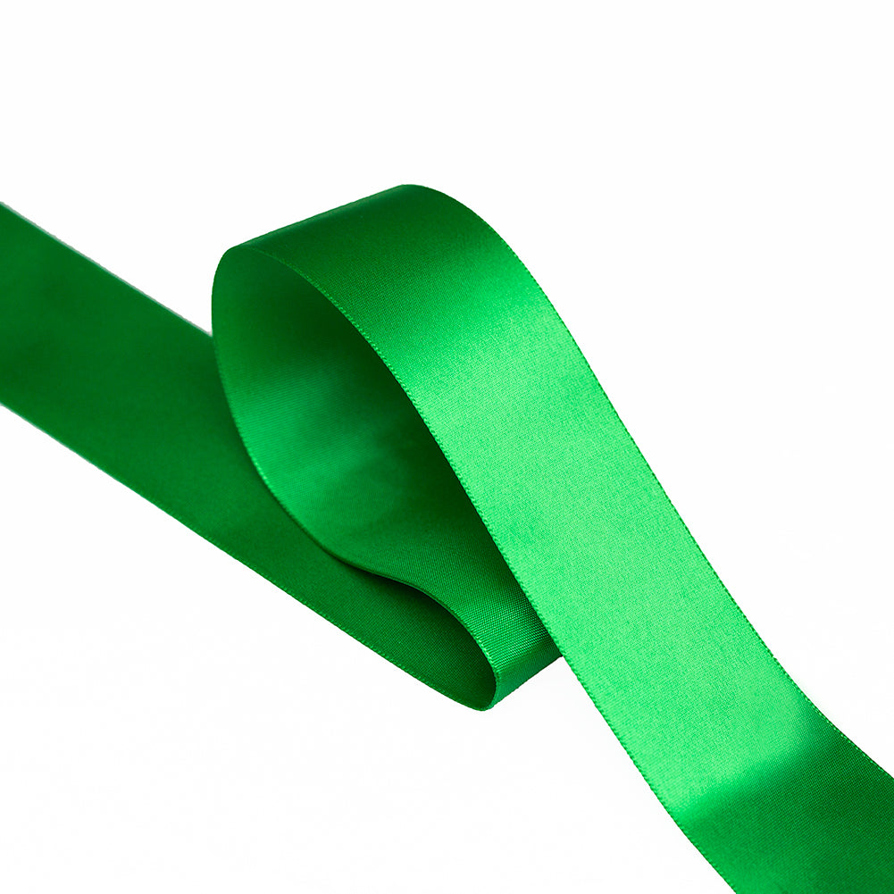 1.5" Emerald Single Face Satin Ribbon