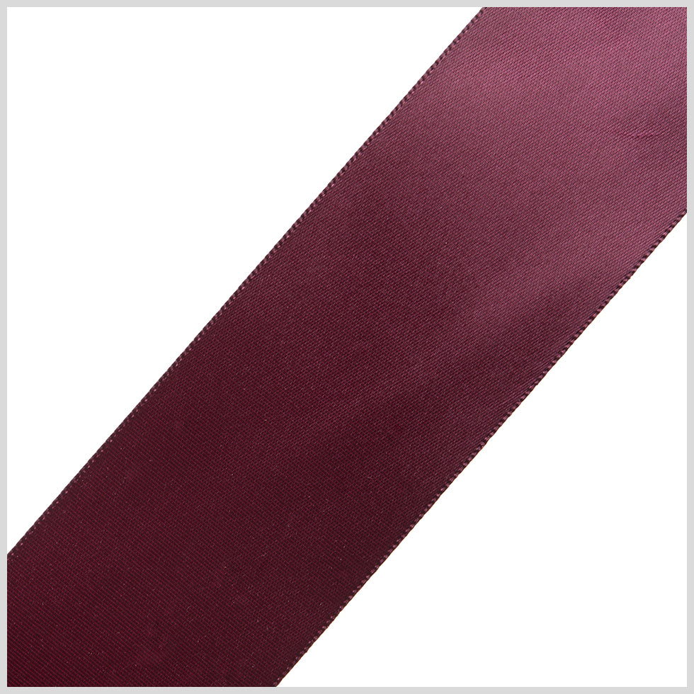 1.5" Currant Single Face Satin Ribbon