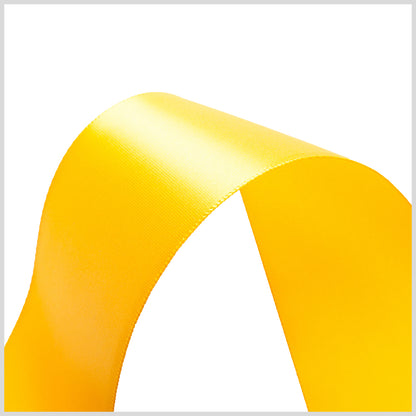 1.5" Yellow Gold Single Face Satin Ribbon Detail