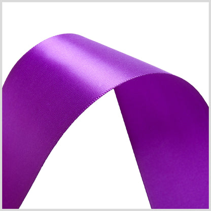 1.5" Purple Single Face Satin Ribbon Detail