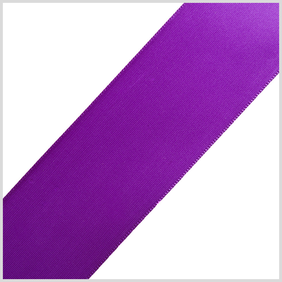 1.5" Purple Single Face Satin Ribbon