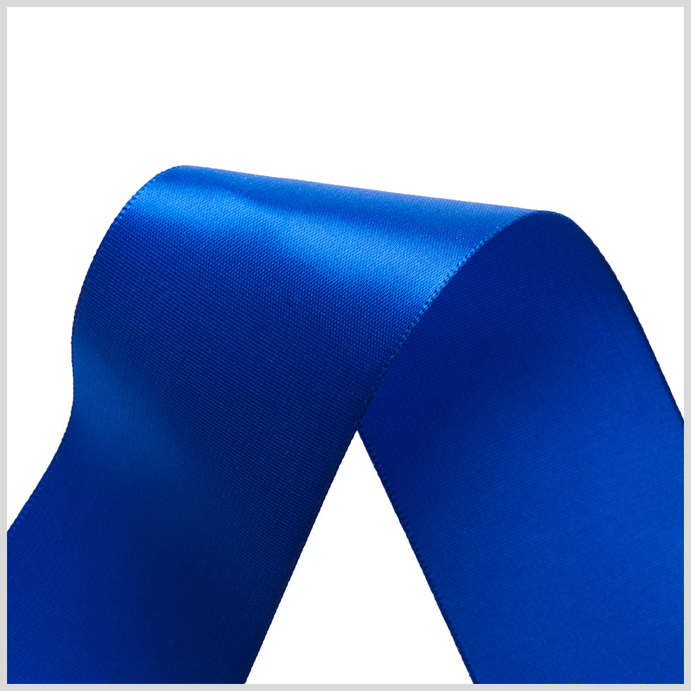 1.5" Royal Single Face Satin Ribbon Detail