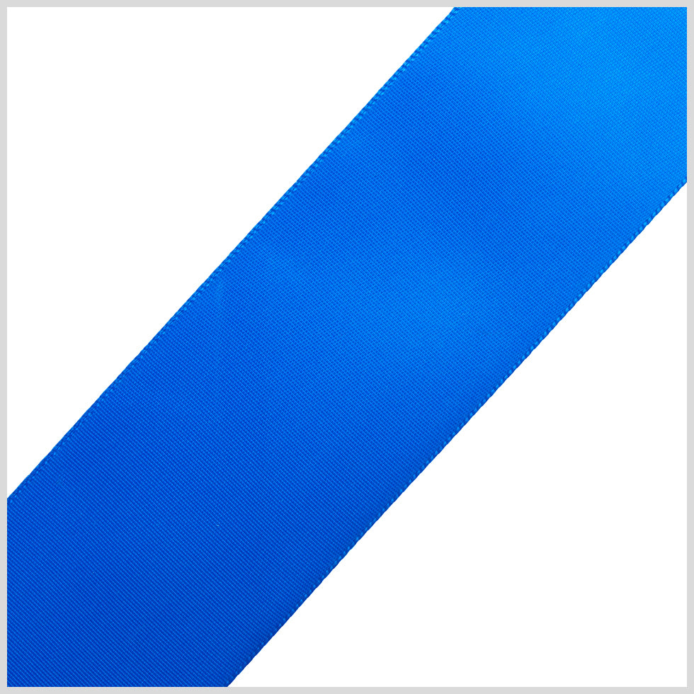 1.5" Electric Blue Single Face Satin Ribbon