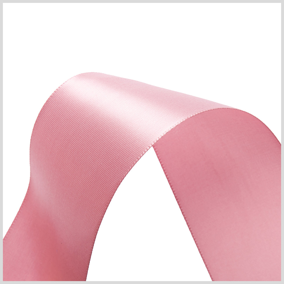 1.5" Mauve Single Face Satin Ribbon Detail