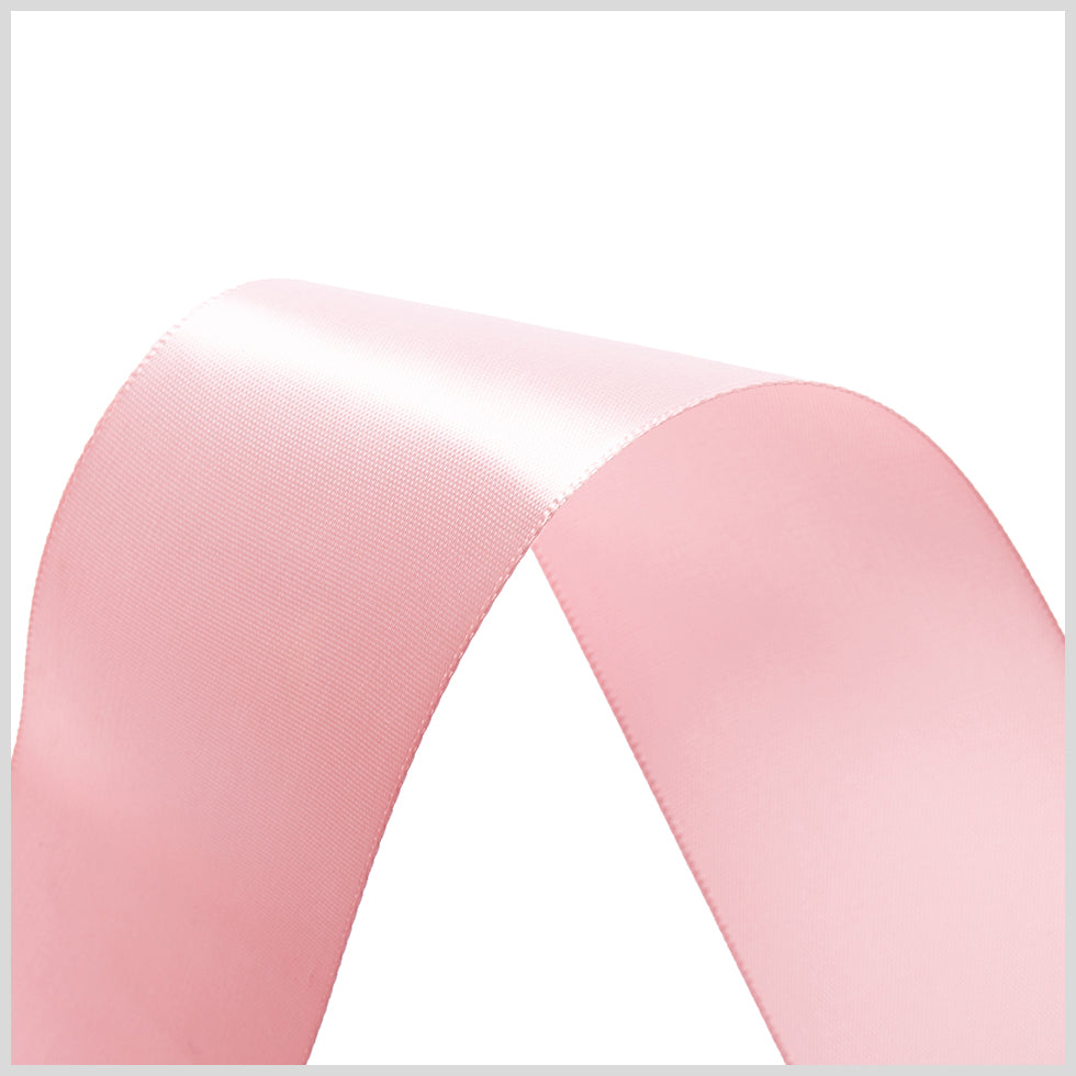 1.5" Light Pink Single Face Satin Ribbon Detail