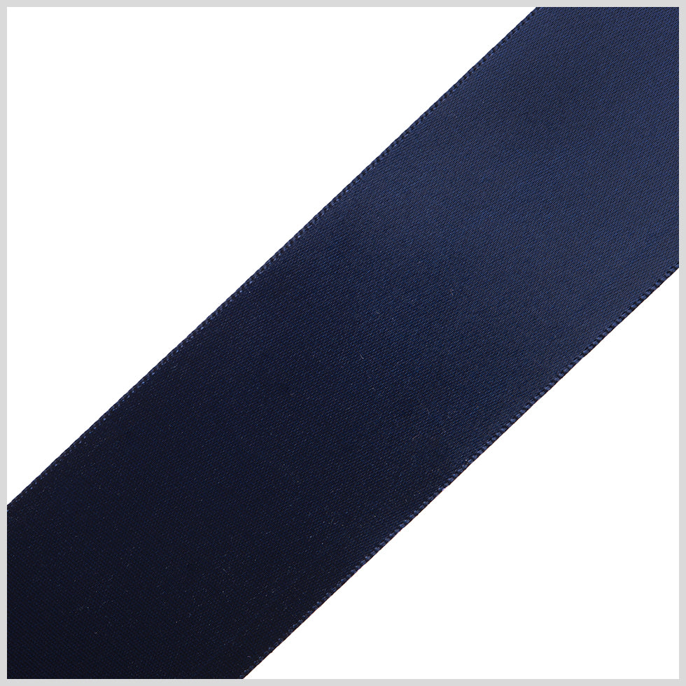 1.5" Navy Single Face Satin Ribbon