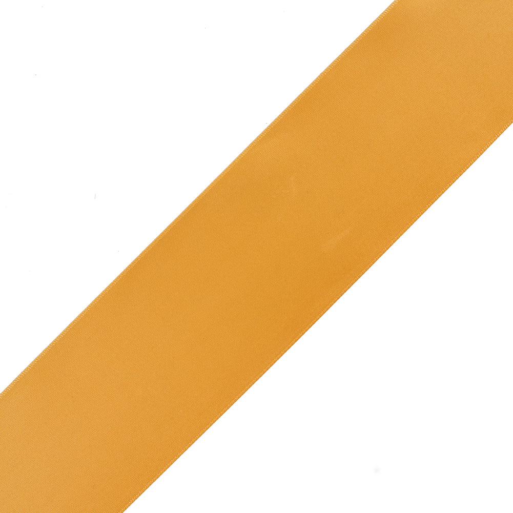 2.25" Yellow Gold Single Face Satin Ribbon